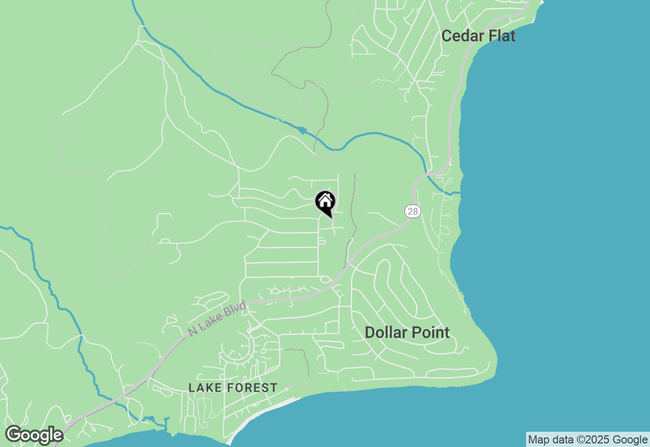 Map of 3303 Polaris Road, Tahoe City, CA 96145