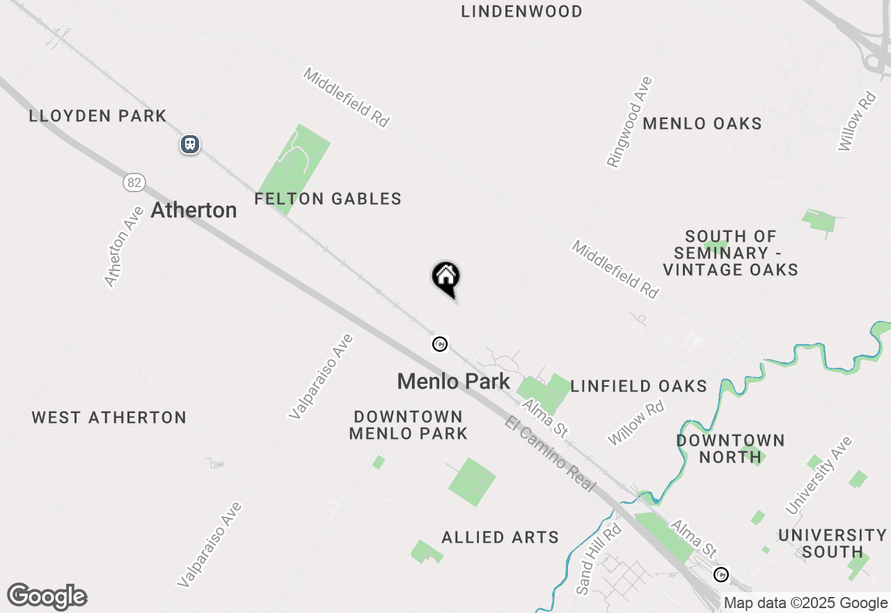 Map of 445 Oak Grove Avenue #4, Menlo Park, CA 94025