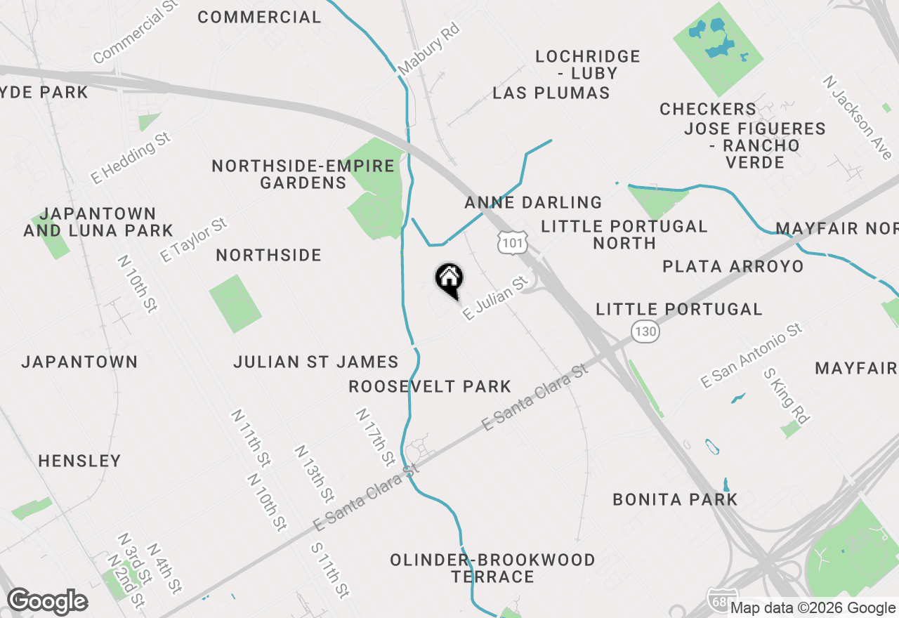 Map of 480 Coyote Creek Circle, San Jose, CA 95116