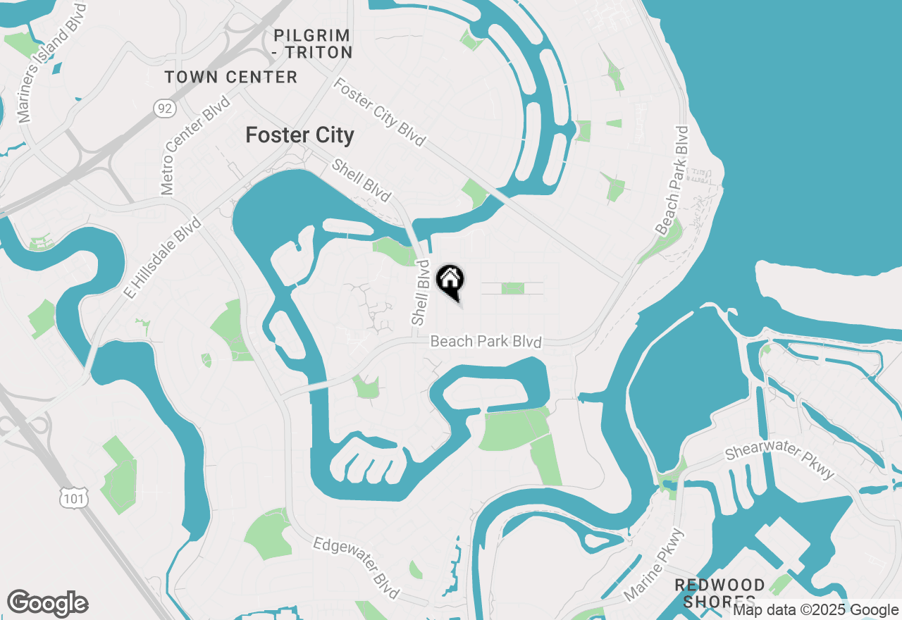 Map of 831 Schooner Street, Foster City, CA 94404