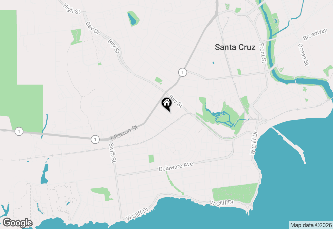 Map of 703 Seaside Street, Santa Cruz, CA 95060