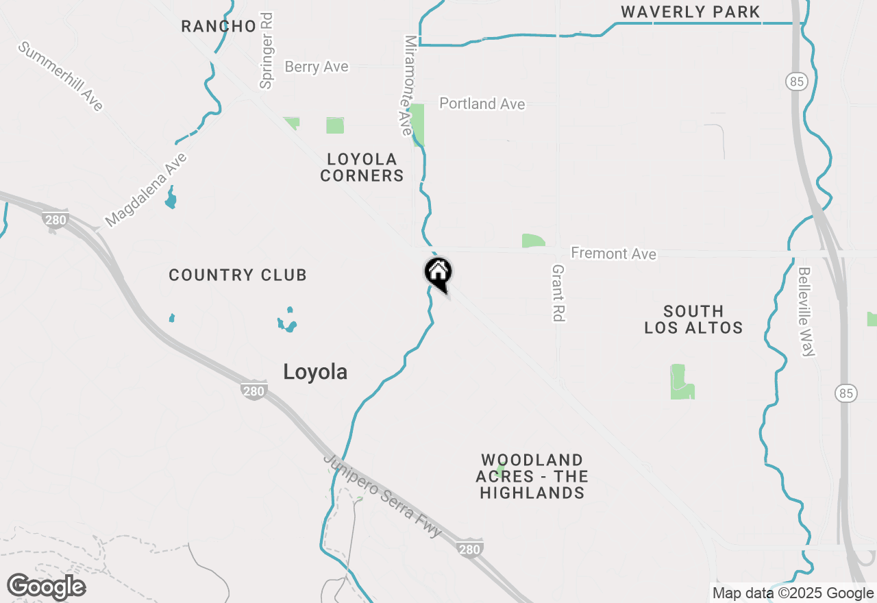 Map of 1210 Larnel Place, Los Altos, CA 94024