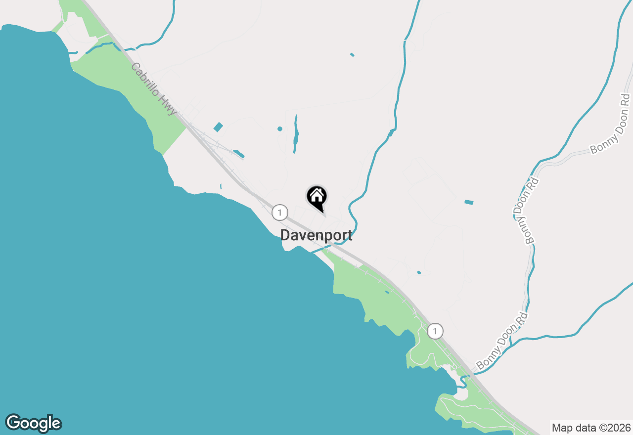 Map of 60 Center Street, Davenport, CA 95017