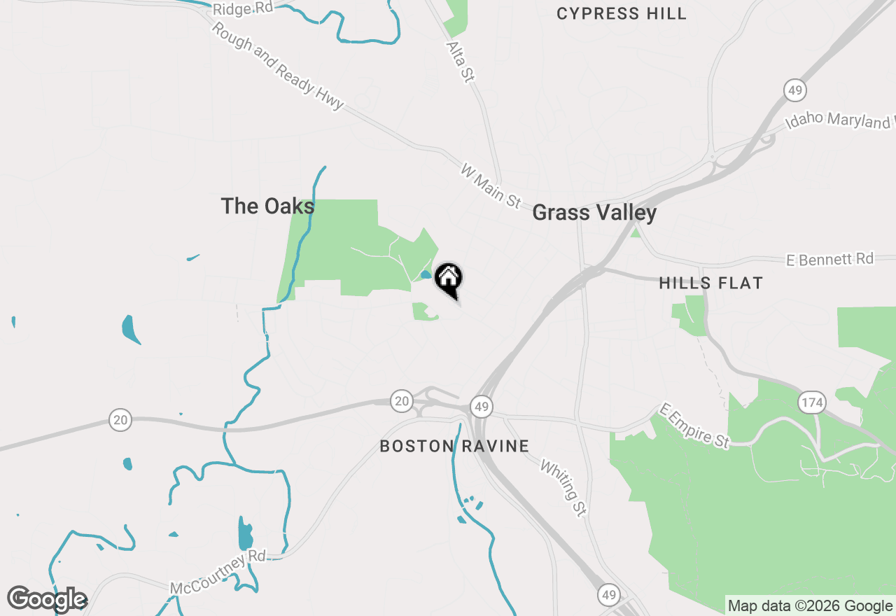 Map of 417 Chapel Street, Grass Valley, CA 95945