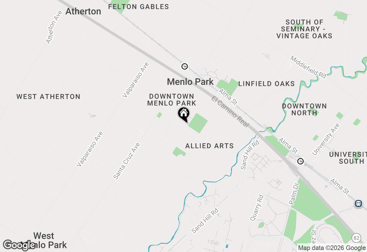 Map of 730 University Drive, Menlo Park, CA 94025