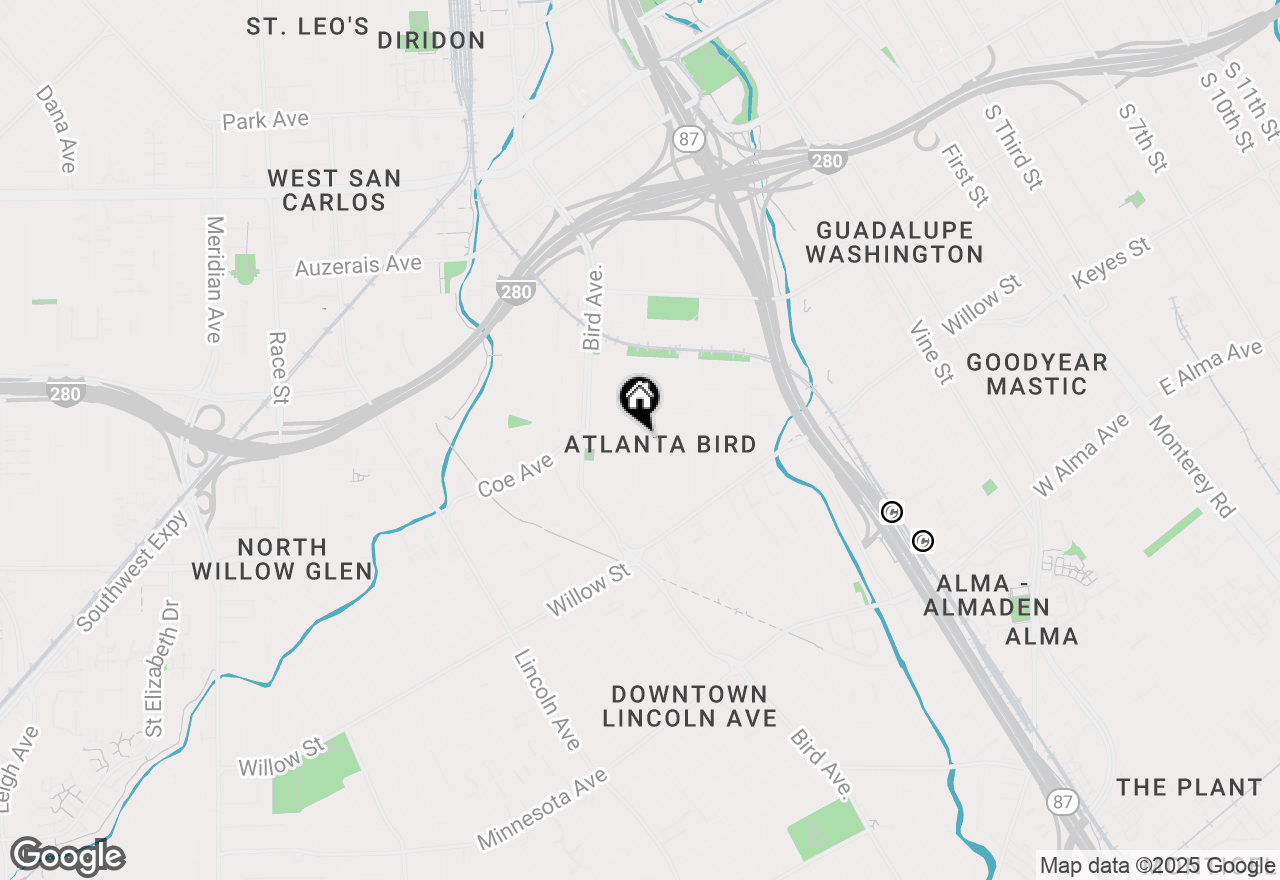 Map of 500 Coe Avenue, San Jose, CA 95125