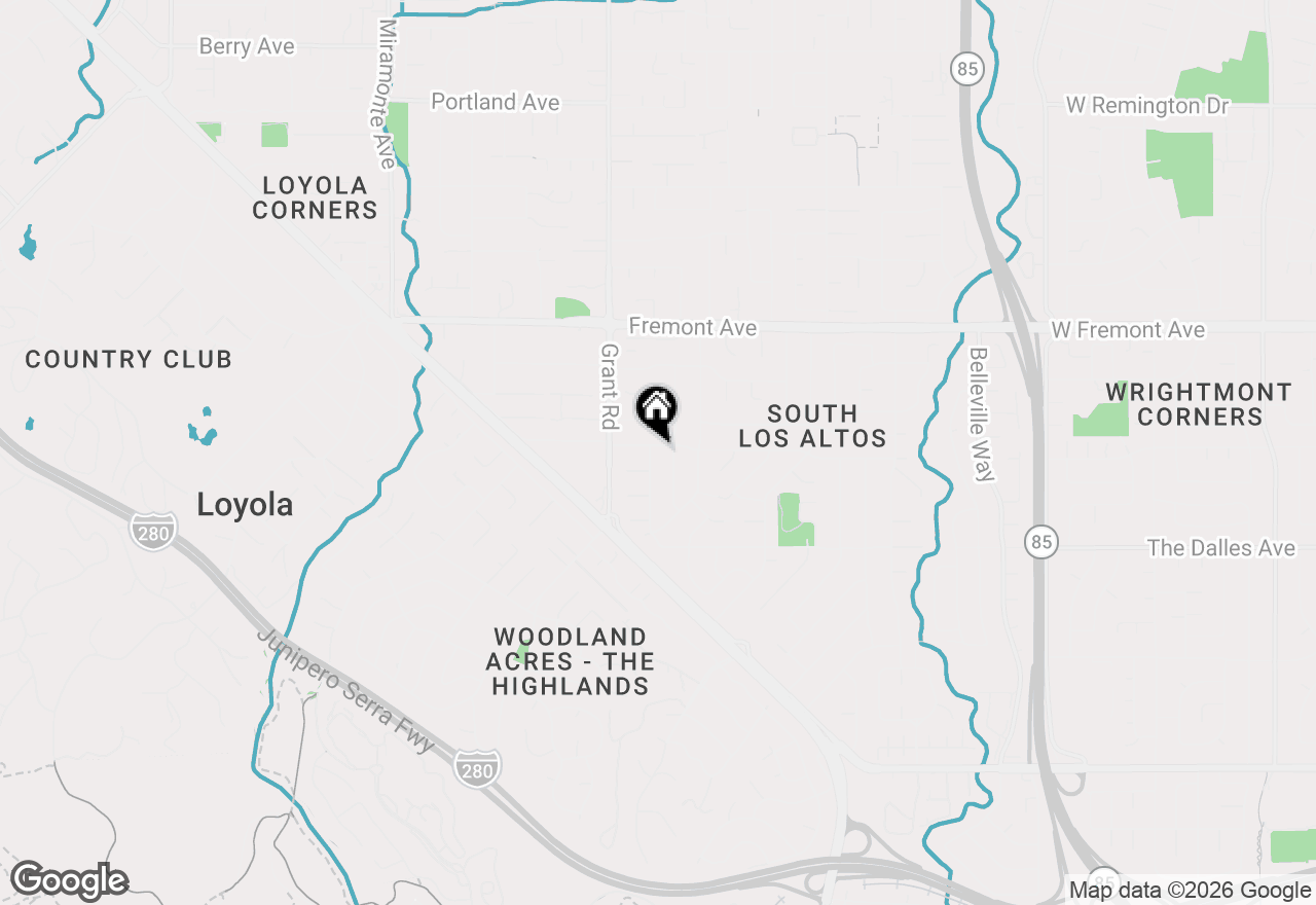 Map of 1677 Middleton Avenue, Los Altos, CA 94024