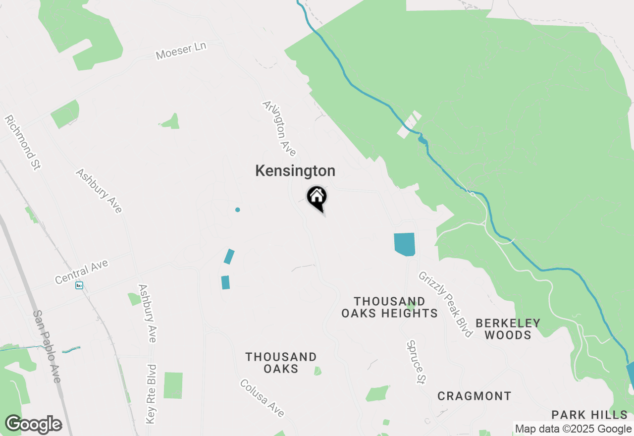 Map of 201 Amherst Ave, Kensington, CA 94708