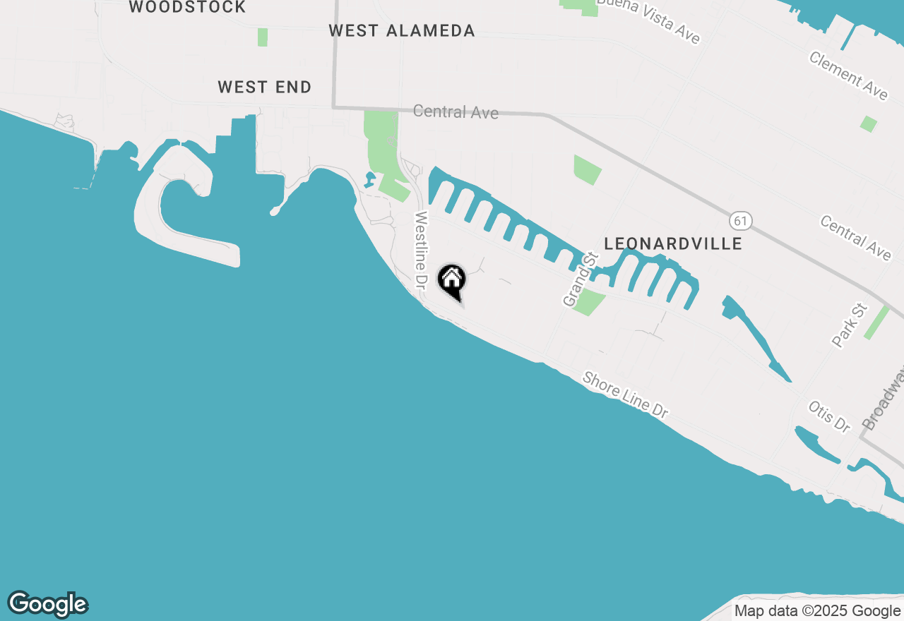 Map of 1001 Shoreline Dr #301, Alameda, CA 94501