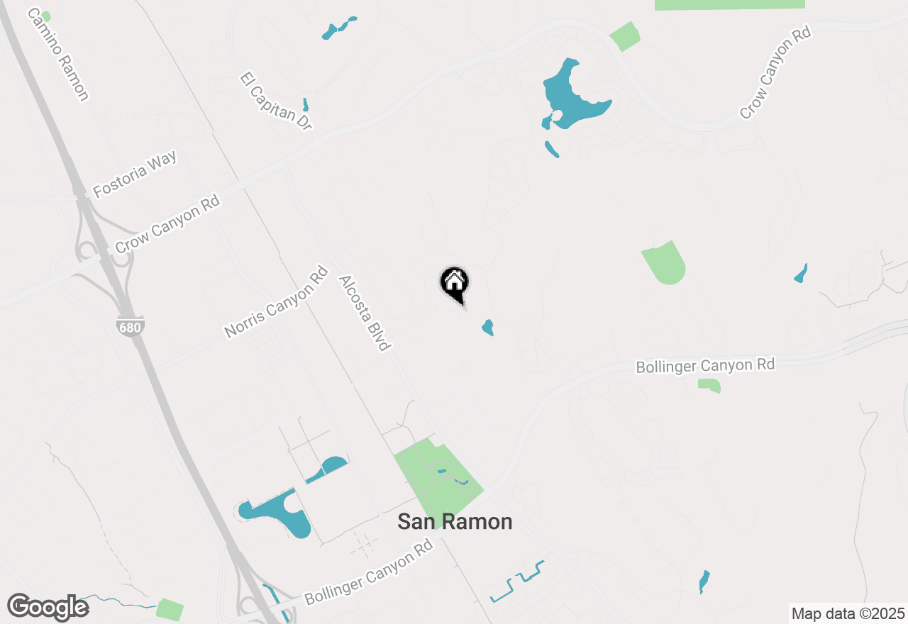 Map of 2475 Canyon Lakes Dr, San Ramon, CA 94582