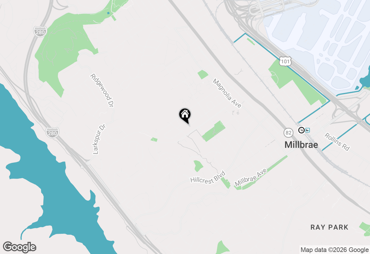Map of 480 Anita Drive, Millbrae, CA 94030