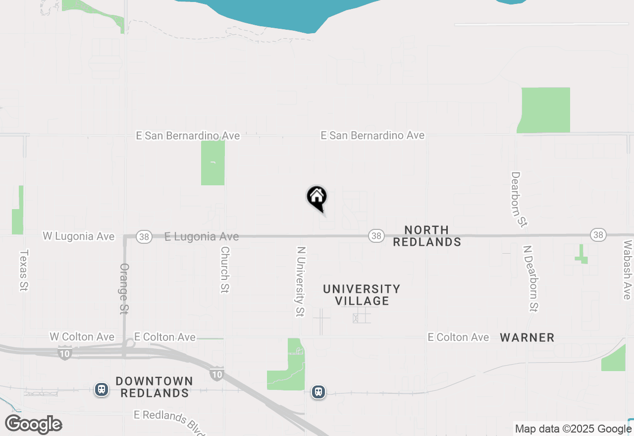 Map of 1322 Village Street, Redlands, CA 92374