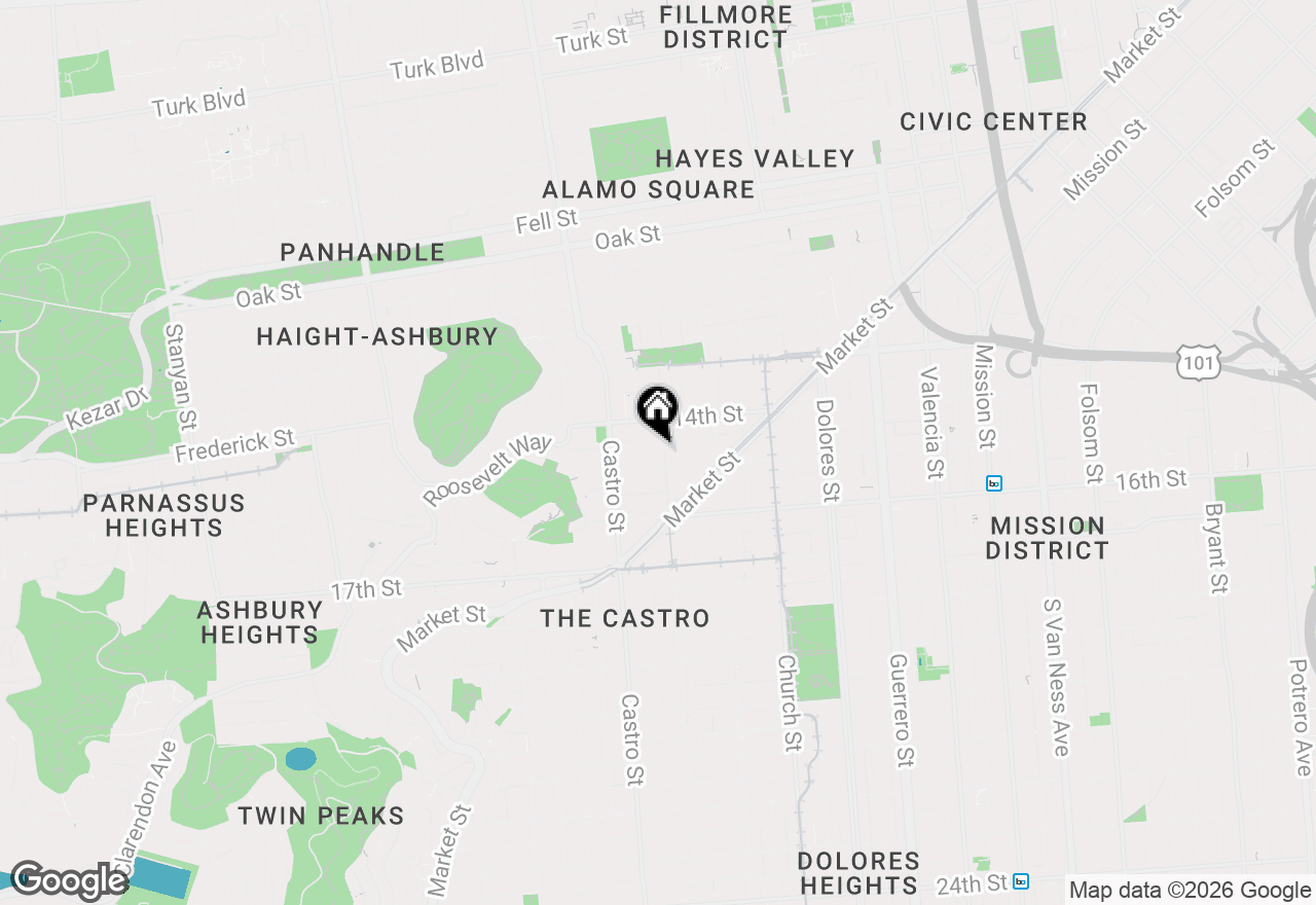 Map of 160-162 Noe Street, San Francisco, CA 94114