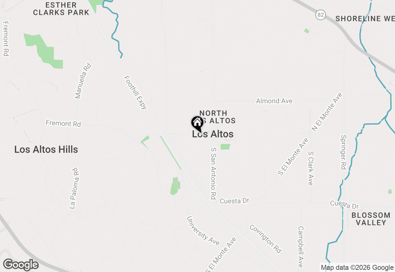 Map of 16 Fourth Street, Los Altos, CA 94022