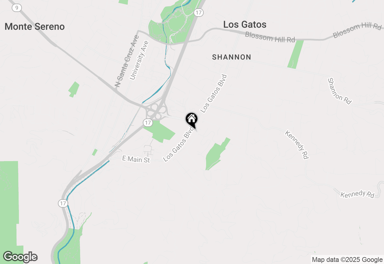 Map of 256 Los Gatos Boulevard, Los Gatos, CA 95030