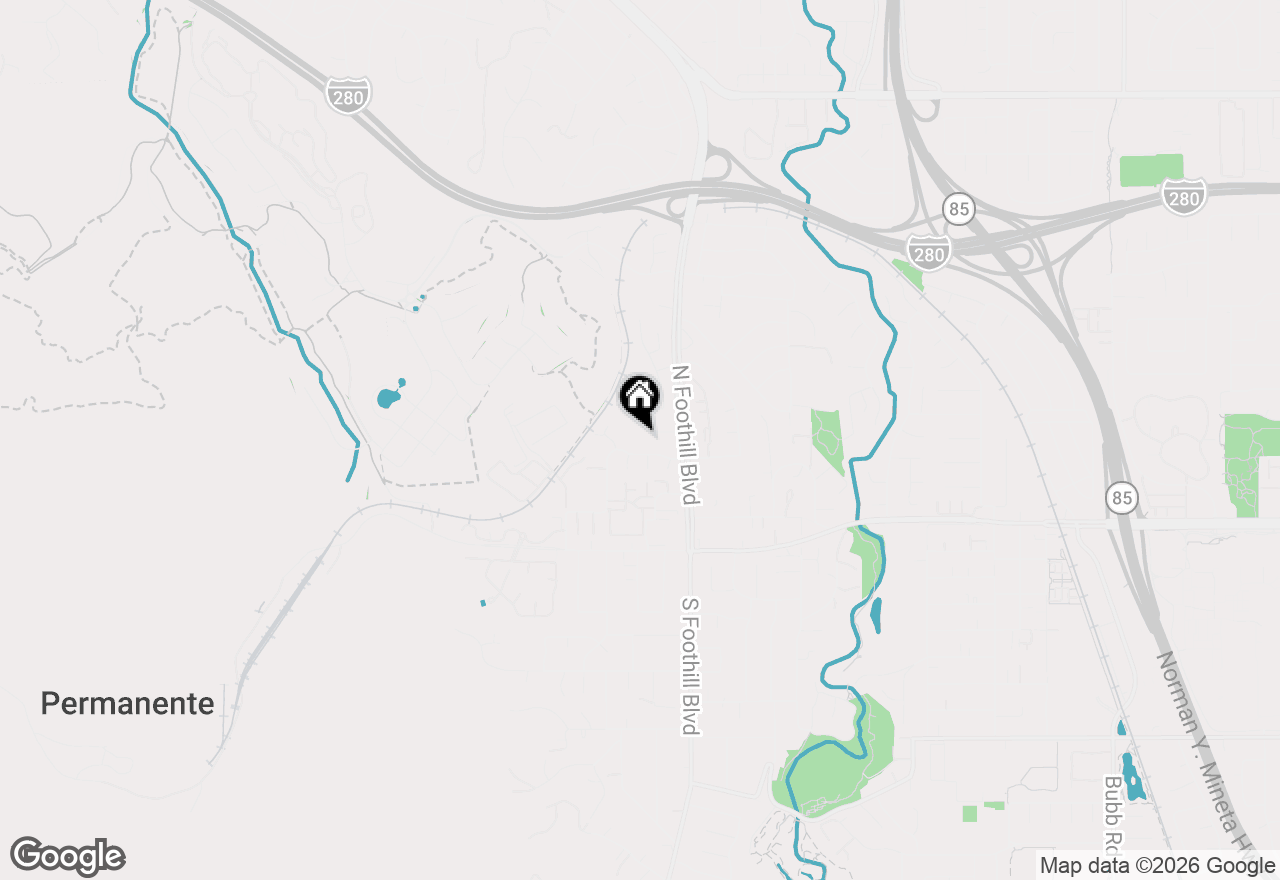 Map of 22608 Poppy Drive, Cupertino, CA 95014