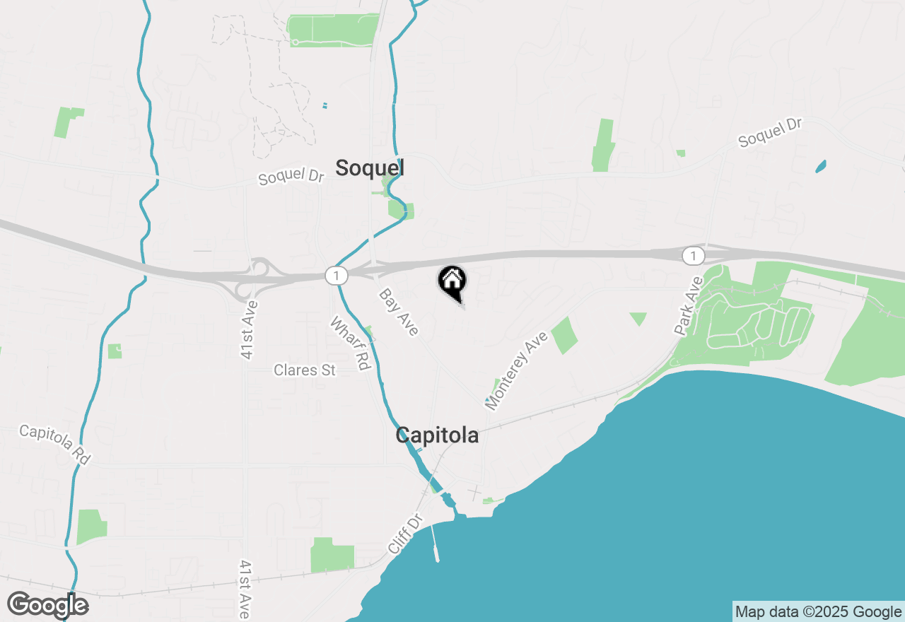 Map of 513 Hill Street, Capitola, CA 95010