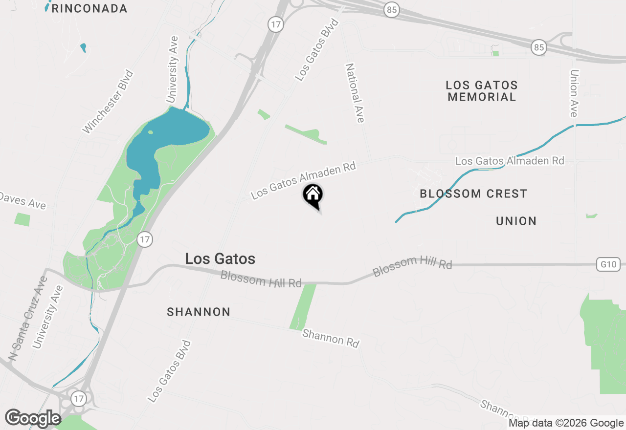 Map of 16231 Azalea Way, Los Gatos, CA 95032
