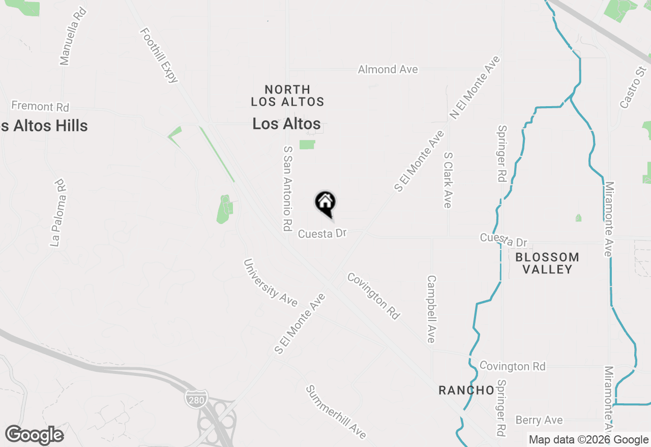 Map of 456 Gabilan Street #3, Los Altos, CA 94022