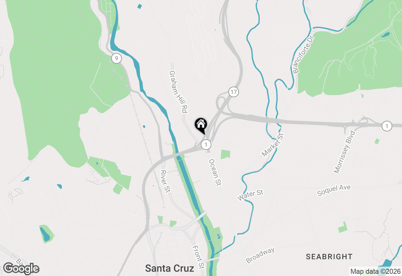 Map of 1644 Ocean Street, Santa Cruz, CA 95060