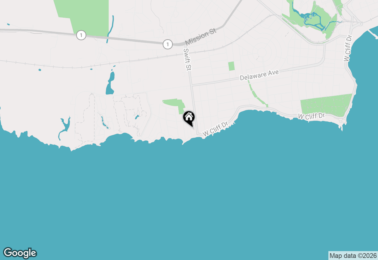 Map of 123 Merced Avenue, Santa Cruz, CA 95060