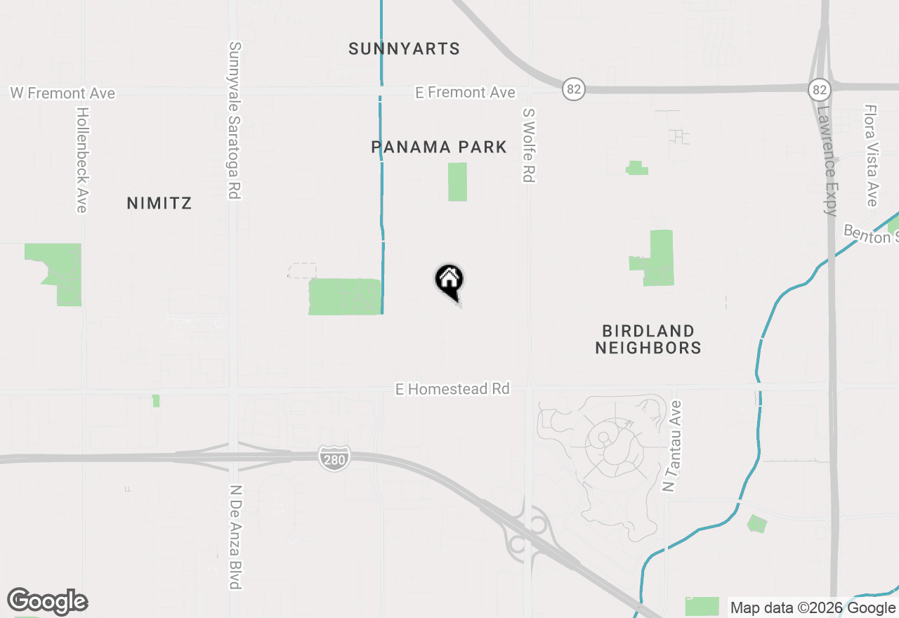 Map of 769 Inverness Way, Sunnyvale, CA 94087