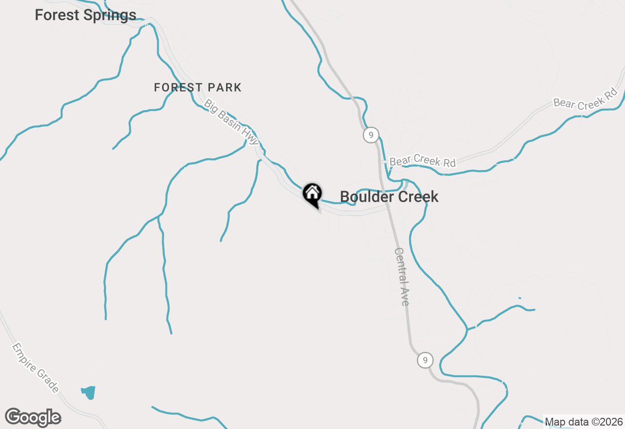 Map of 430 Saint Francis Drive, Boulder Creek, CA 95006