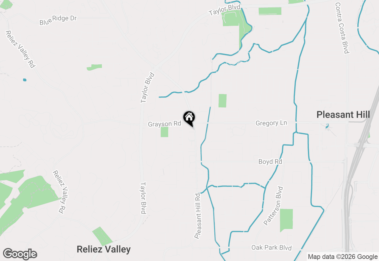 Map of 419 Kingsley Ct, Pleasant Hill, CA 94523