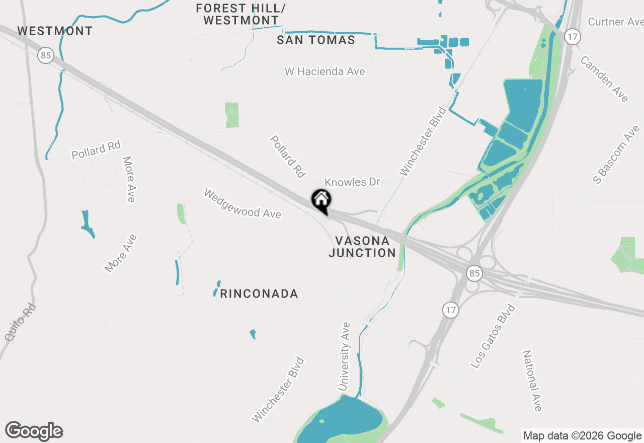 Map of 103 Palmer Drive, Los Gatos, CA 95032