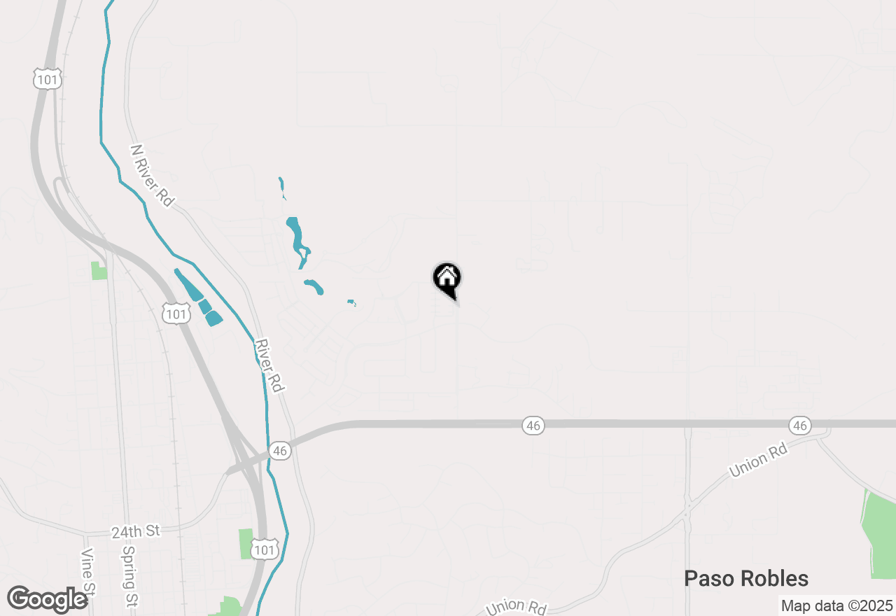 Map of 2913 Cottage Lane, Paso Robles, CA 93446