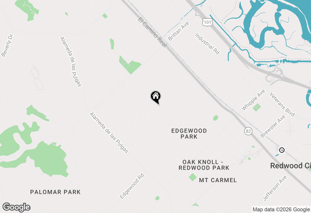 Map of 1918 White Oak Way, San Carlos, CA 94070