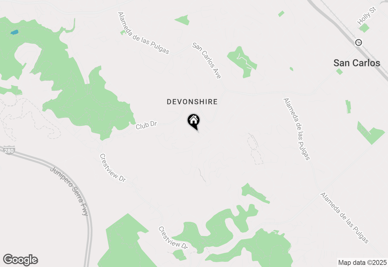 Map of 81 Devonshire Circle, San Carlos, CA 94070