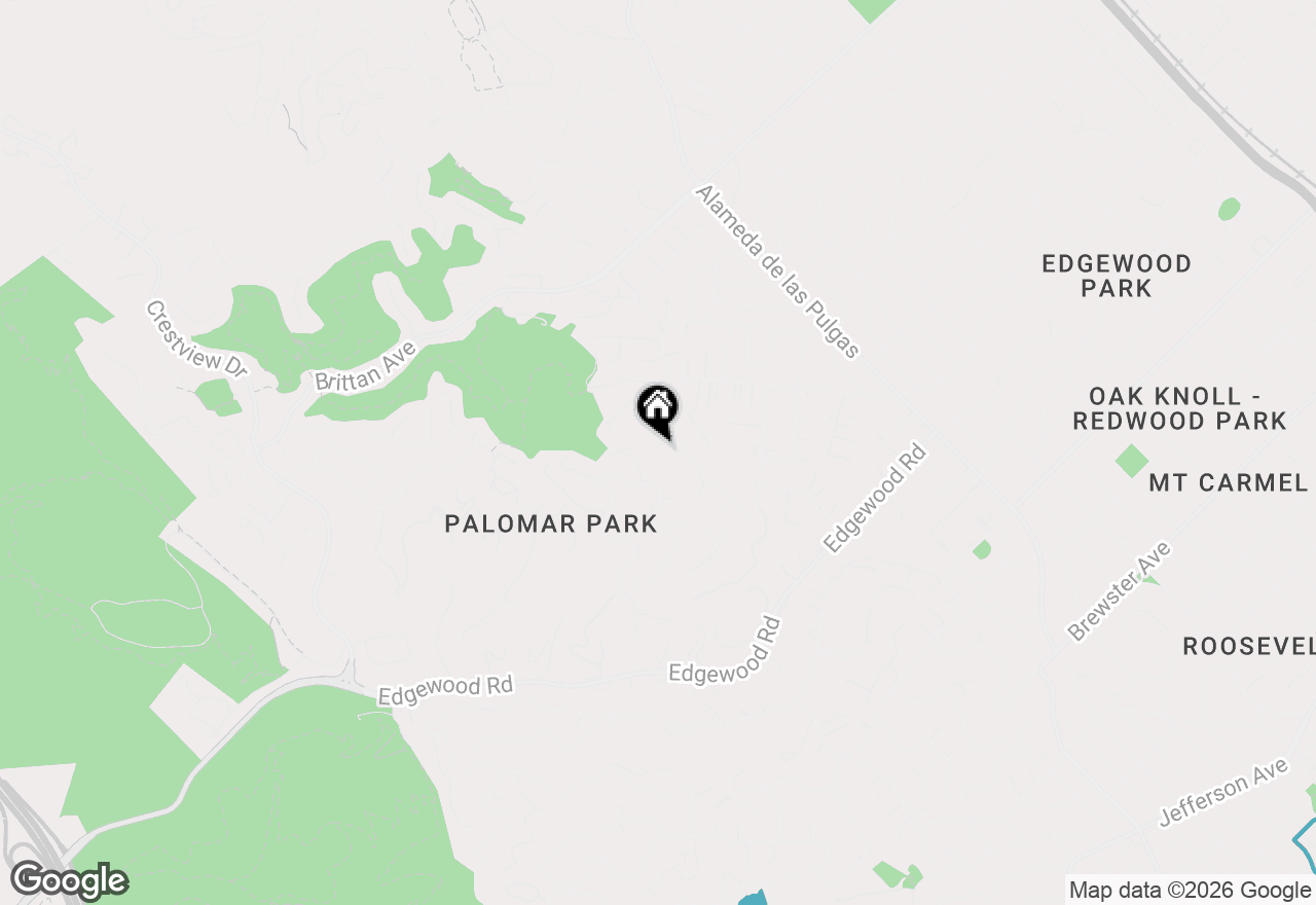 Map of 2884 Roland Avenue, San Carlos, CA 94070