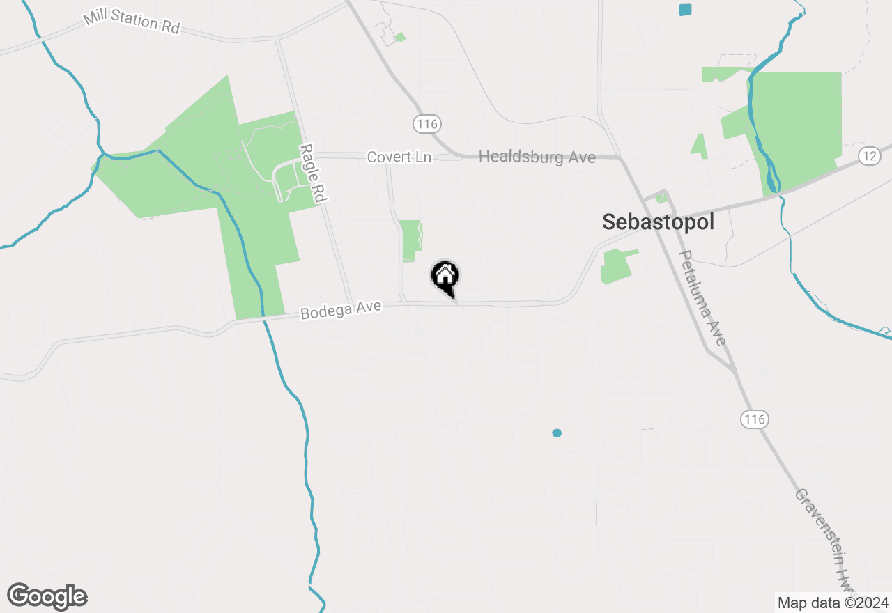 Map of 7951 Bodega Avenue, Sebastopol, CA 95472