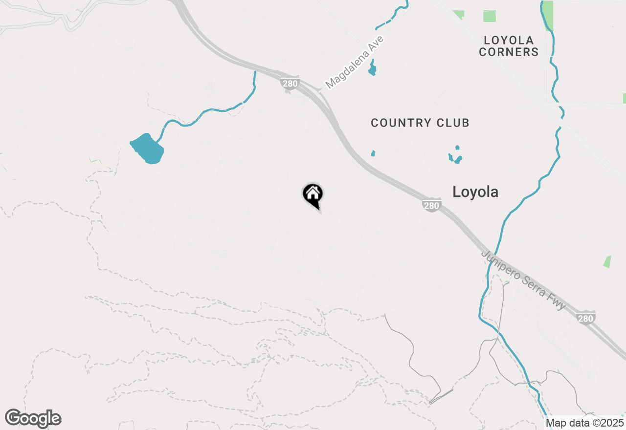 Map of 23423 Toyonita Road, Los Altos Hills, CA 94024