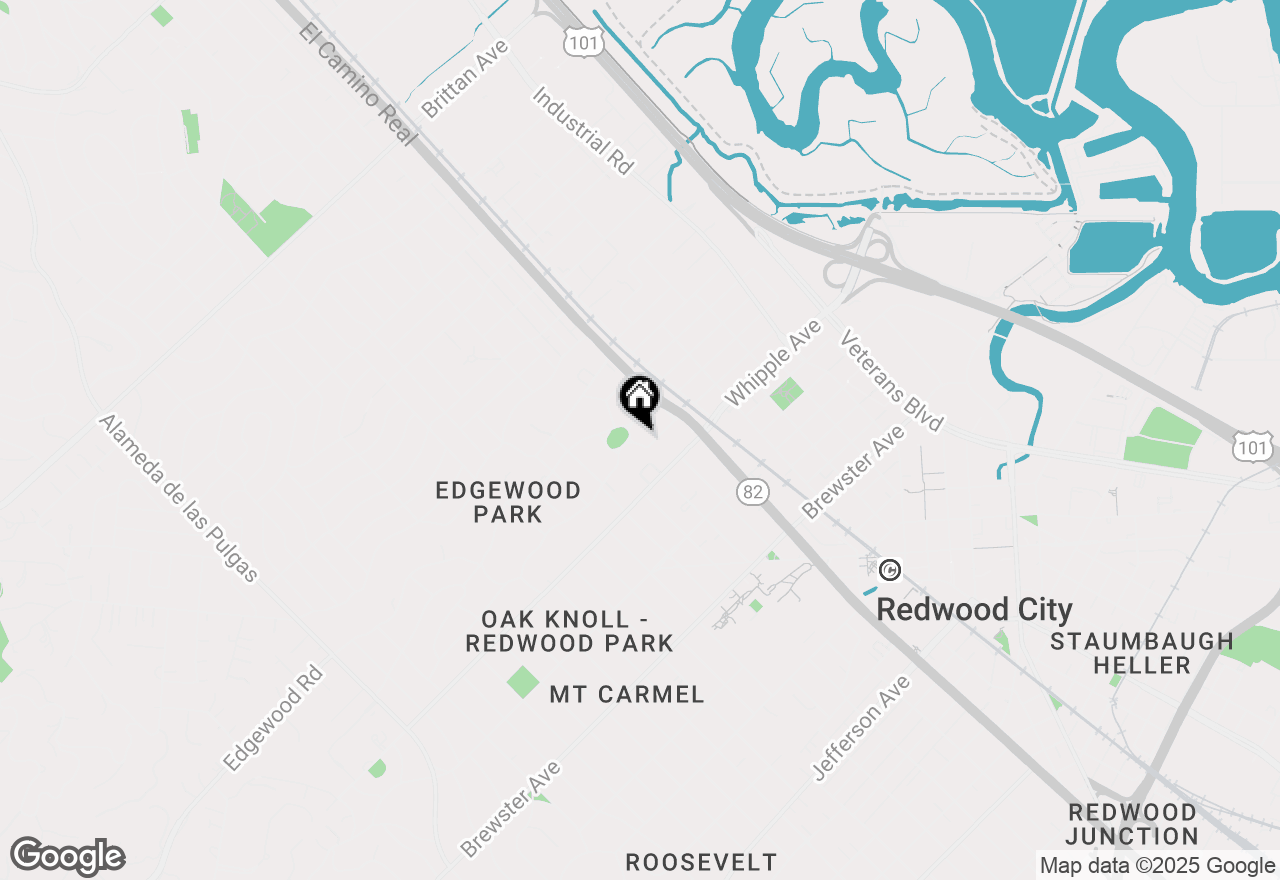 Map of 88 Claremont Avenue #5, Redwood City, CA 94062