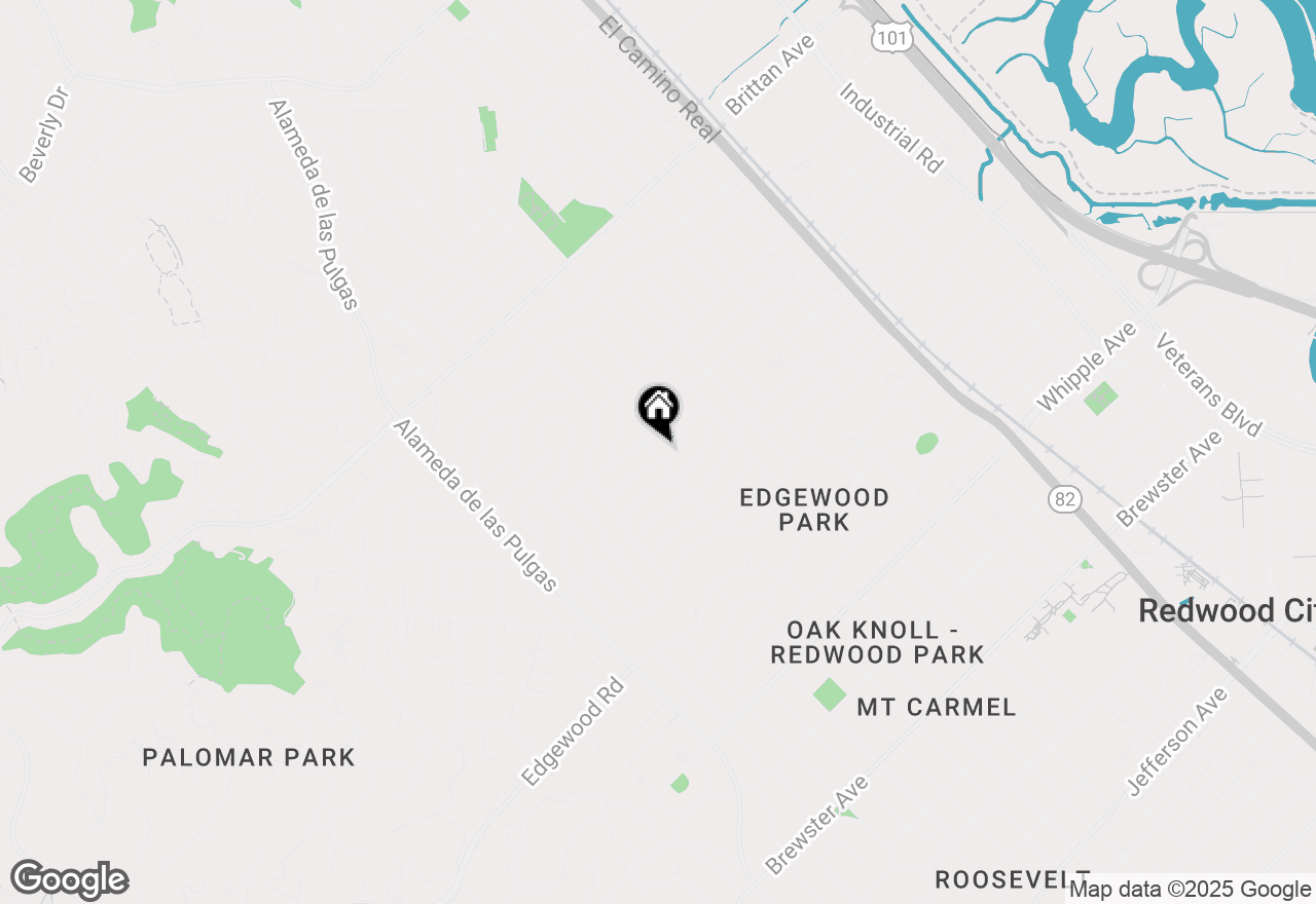 Map of 325 Park Avenue, San Carlos, CA 94070