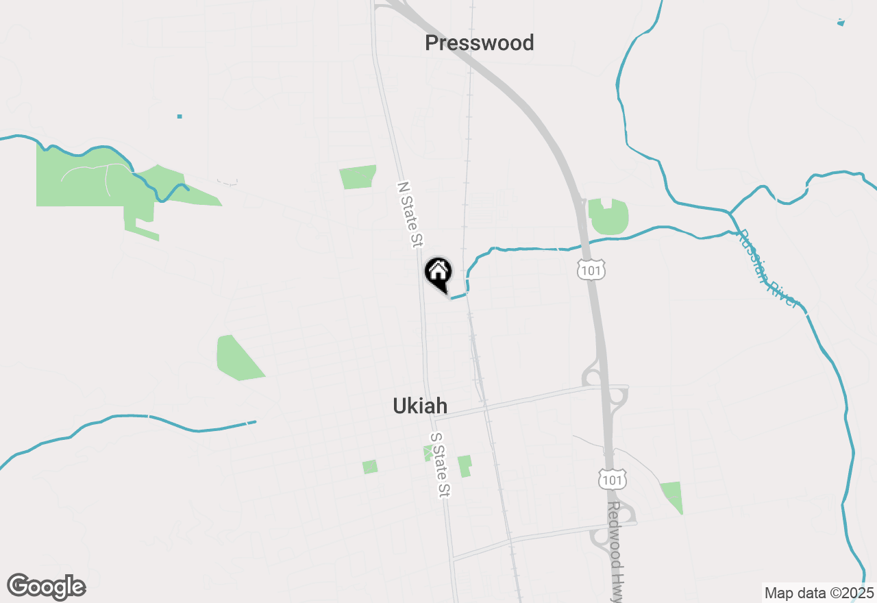 Map of 625 N State Street, Ukiah, CA 95482