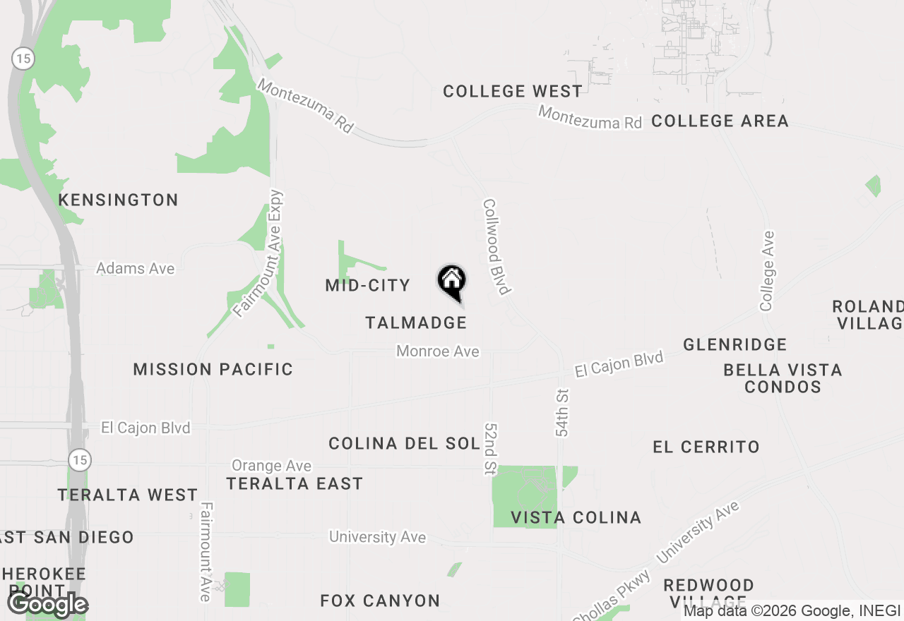 Map of 4606 Altadena Ave, San Diego, CA 92115