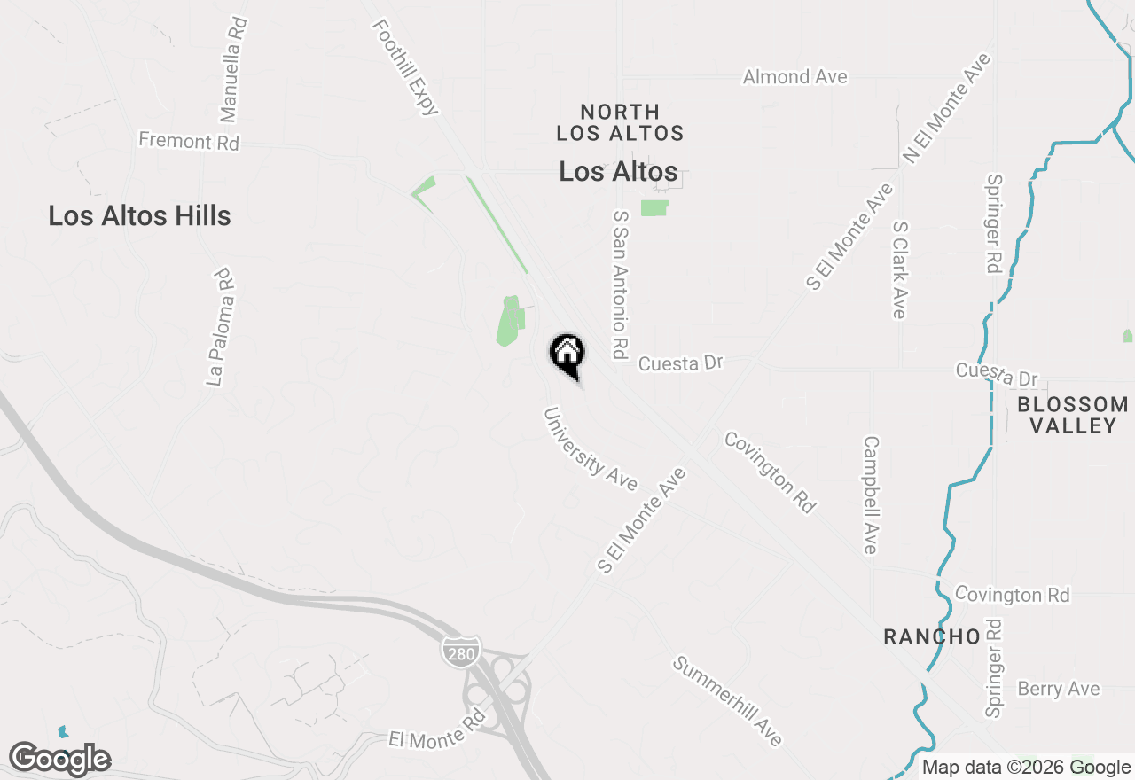 Map of 564 Orange Avenue, Los Altos, CA 94022