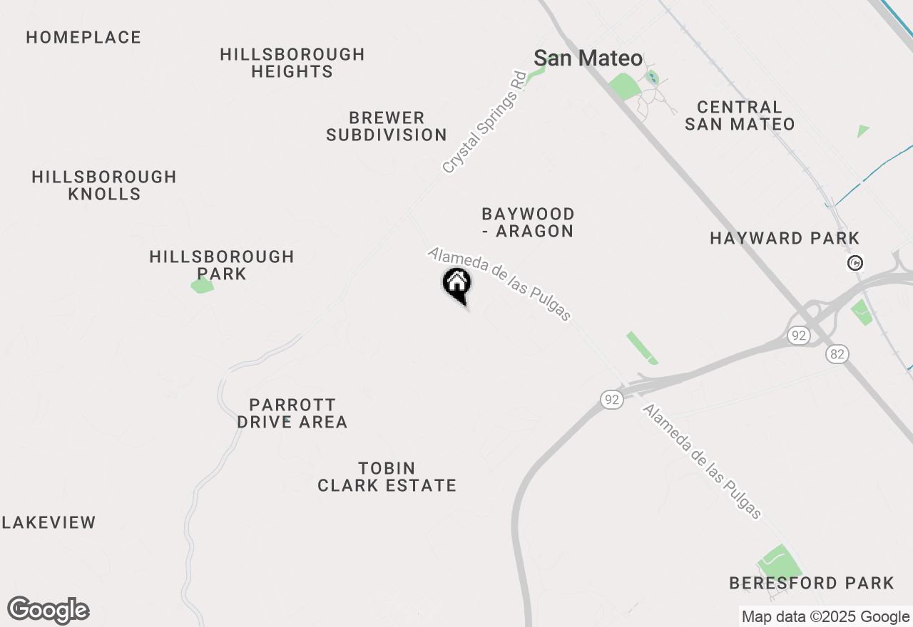 Map of 638 Oregon Avenue, San Mateo, CA 94402