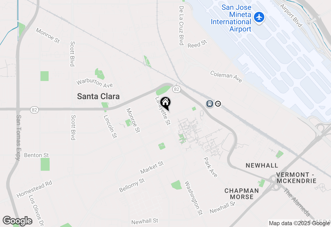 Map of 1175 Lafayette Street, Santa Clara, CA 95050