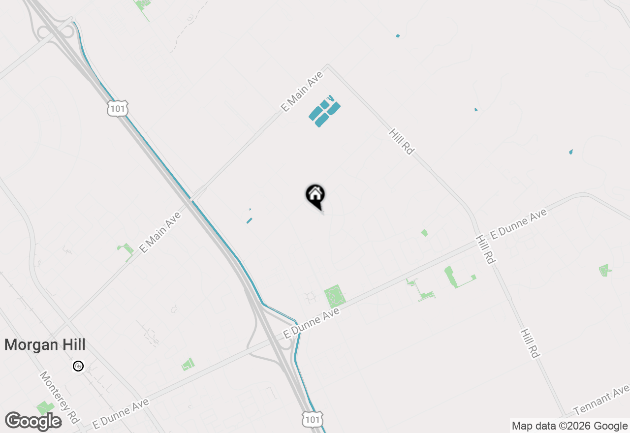 Map of 17395 Pineau Court, Morgan Hill, CA 95037