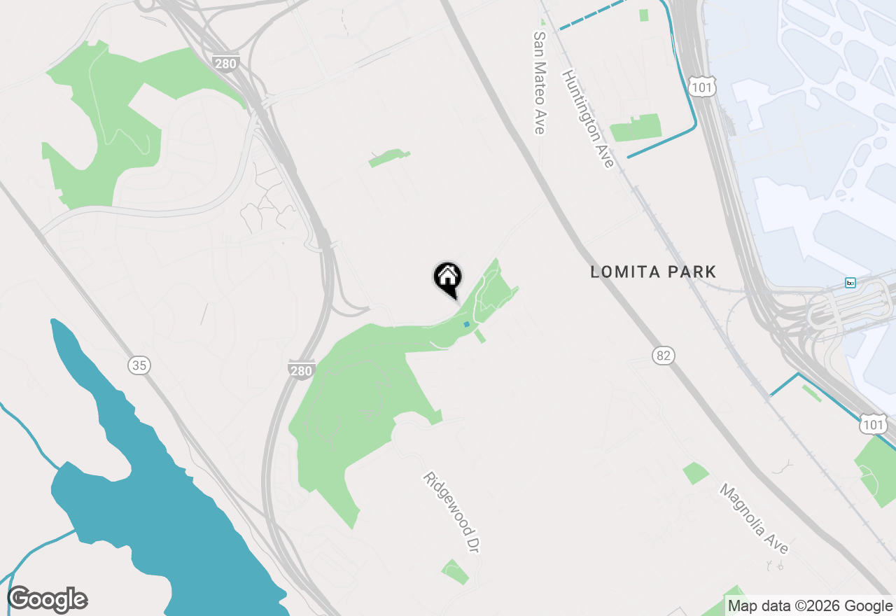 Map of 1621 Donner Avenue, San Bruno, CA 94066