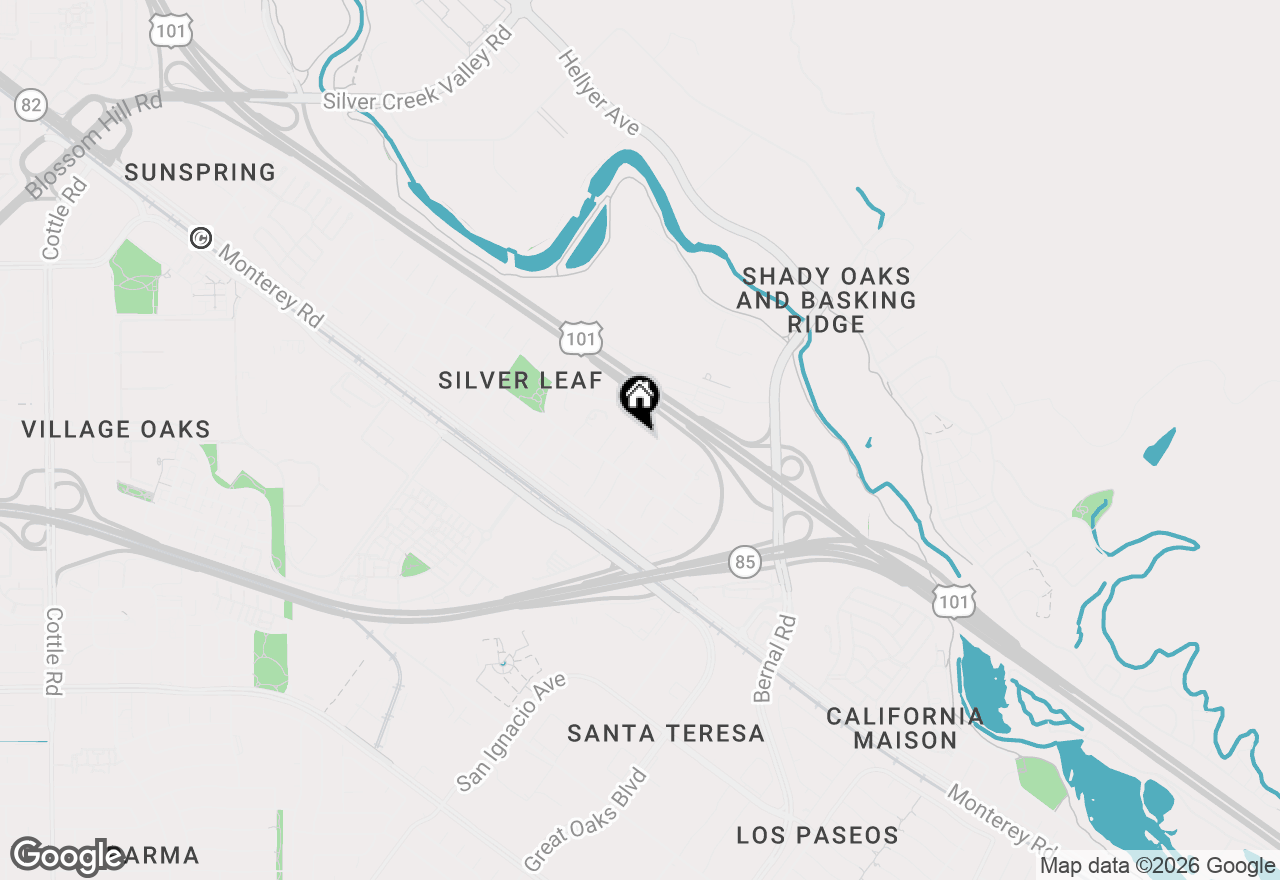 Map of 90 Southport Court, San Jose, CA 95138
