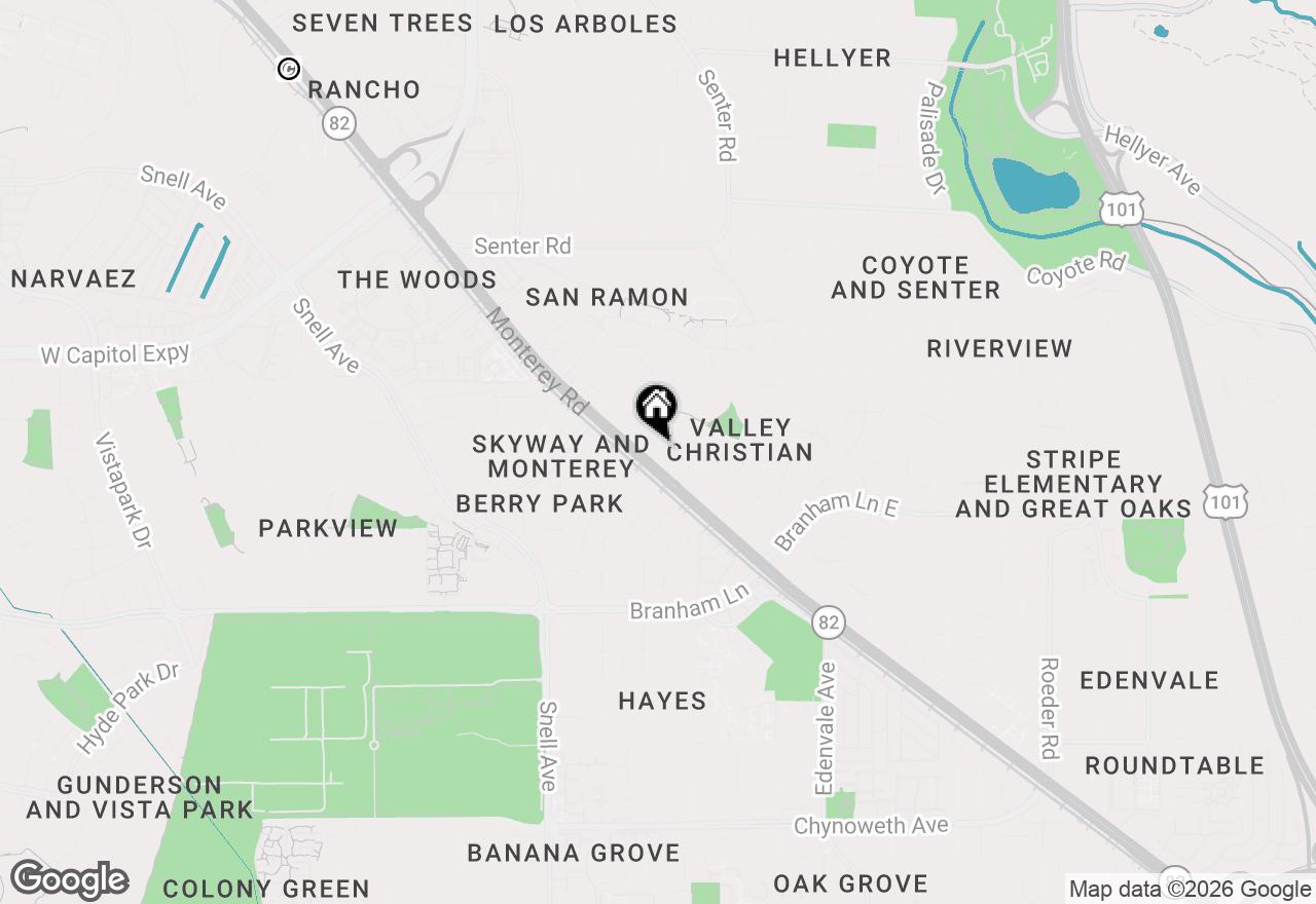 Map of 46 Chapelhaven Court, San Jose, CA 95111