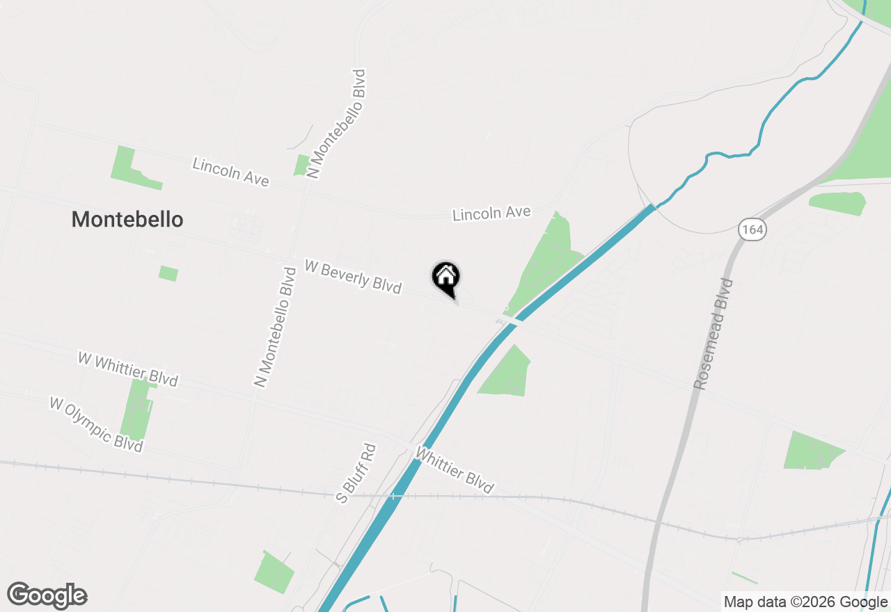 Map of 229 E Beverly Boulevard, Montebello, CA 90640