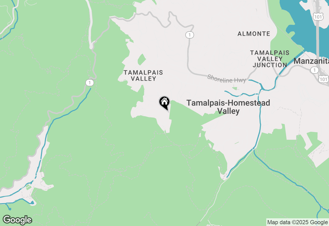 Map of 818 Smith Road, Mill Valley, CA 94941