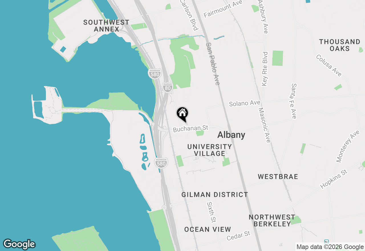Map of 935 Pierce Street, Albany, CA 94706