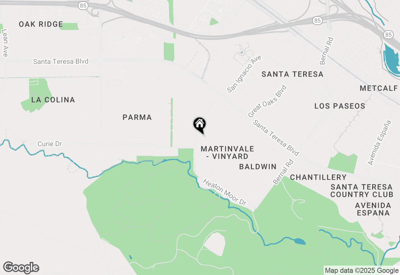Map of 6579 Prague Court, San Jose, CA 95119